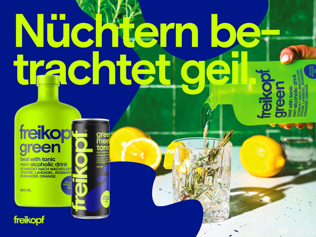 Erstes Bild von FREIKOPF: Nüchtern betrachtet geil.