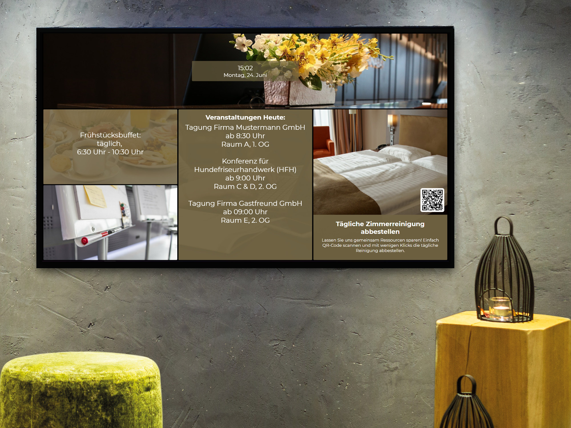 Erstes Bild von 4 Tipps für effektives digital Signage in Tagungshotels
